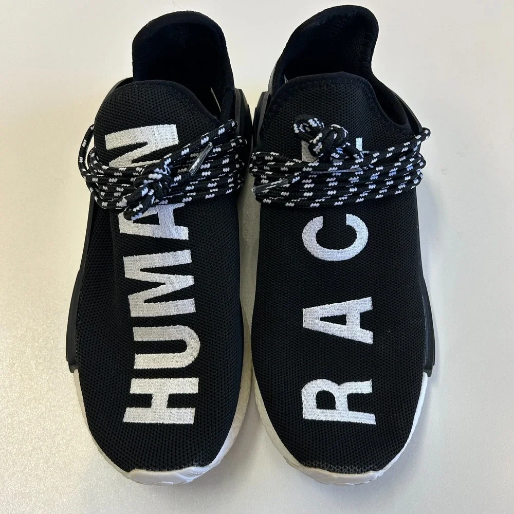 Adidas NMD Human Race Pharrell Williams Black Mens Size 9.5 Sneakers BB6959